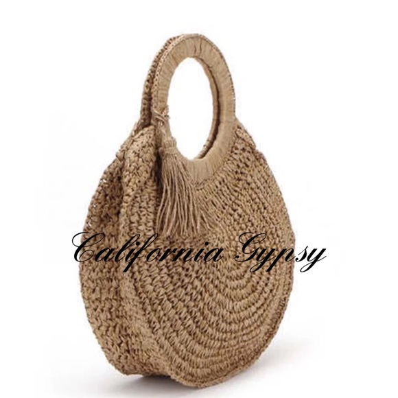 Bohemia Raffia Tassel Bag - Picture 7 of 7
